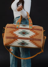 Load image into Gallery viewer, Sloane Woven Weekender - Tan