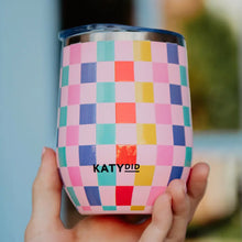 Load image into Gallery viewer, Multi Checkered Wine Tumbler